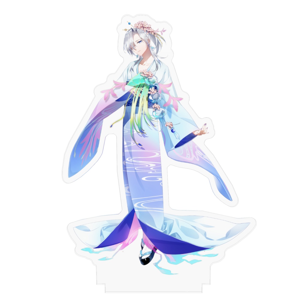 波音くらげ アクリルフィギュア - 100x100mm