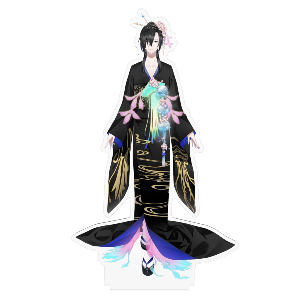 アクリルフィギュア - 波音くらげ(黒)