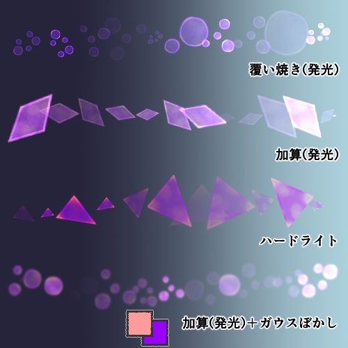 【CLIP STUDIO】水彩風図形ちらしセット