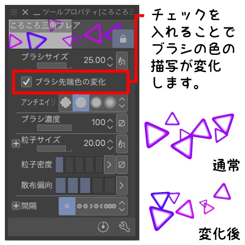 【CLIP STUDIO】ころころフレアブラシセット