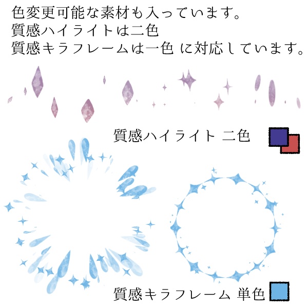 【CLIP STUDIO】質感ハイライト&フレームセット