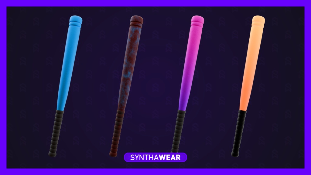 Foam Baseball Bat (Physbone) | VRChat Asset | PCVR & Quest