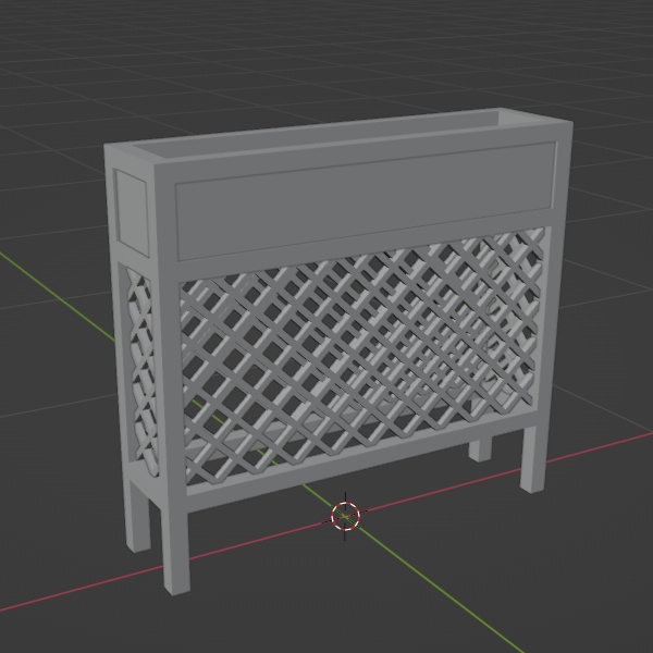 【3D】隔断花架