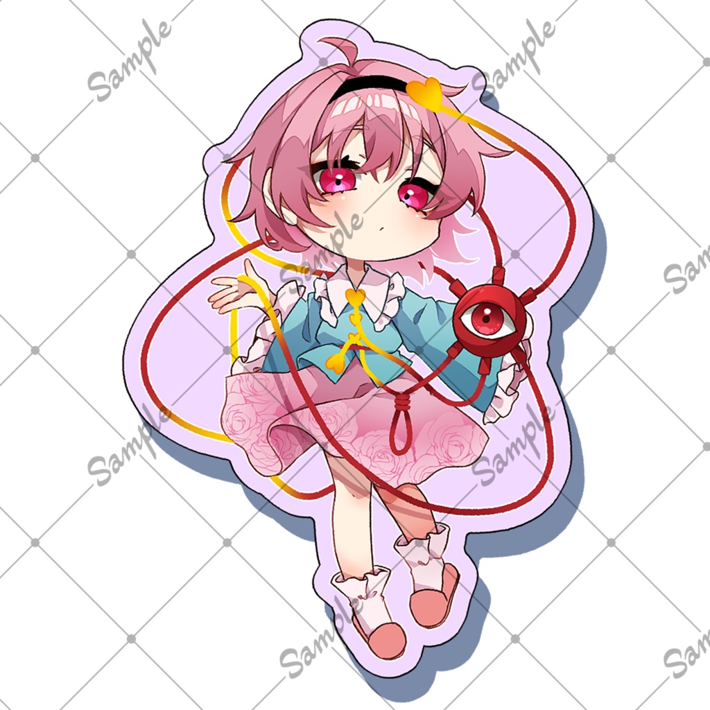 東方ダイカットステッカー