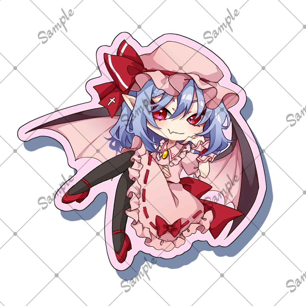 東方ダイカットステッカー