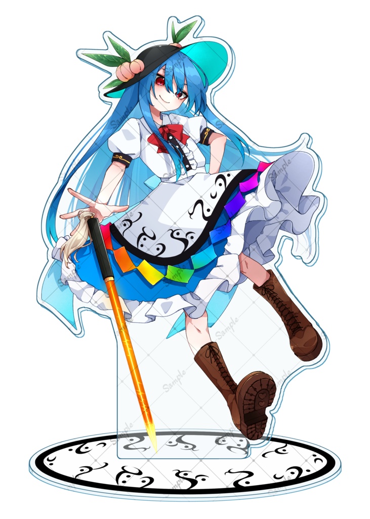 【予約】比那名居天子　ビッグアクリルスタンド