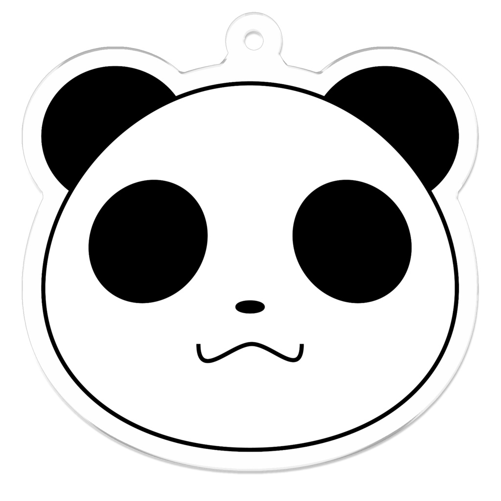 パンダさんのシャツアクキー