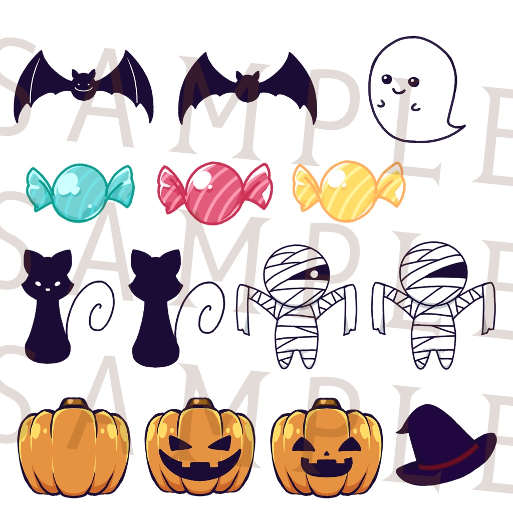 ハロウィーンな素材たち