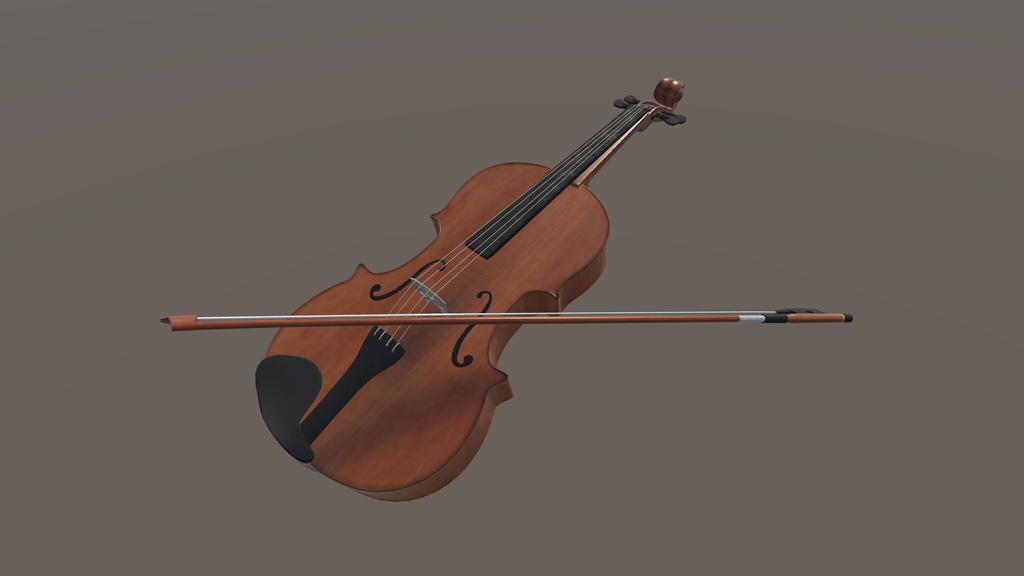 【３Dモデル】ヴァイオリン