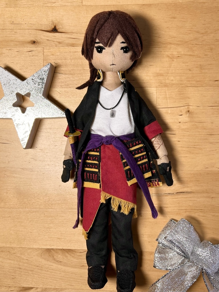 受注制作 ぬいぐるみドール 刀剣乱舞 大倶利伽羅 ぬいぐるみ型紙 よしだ Booth