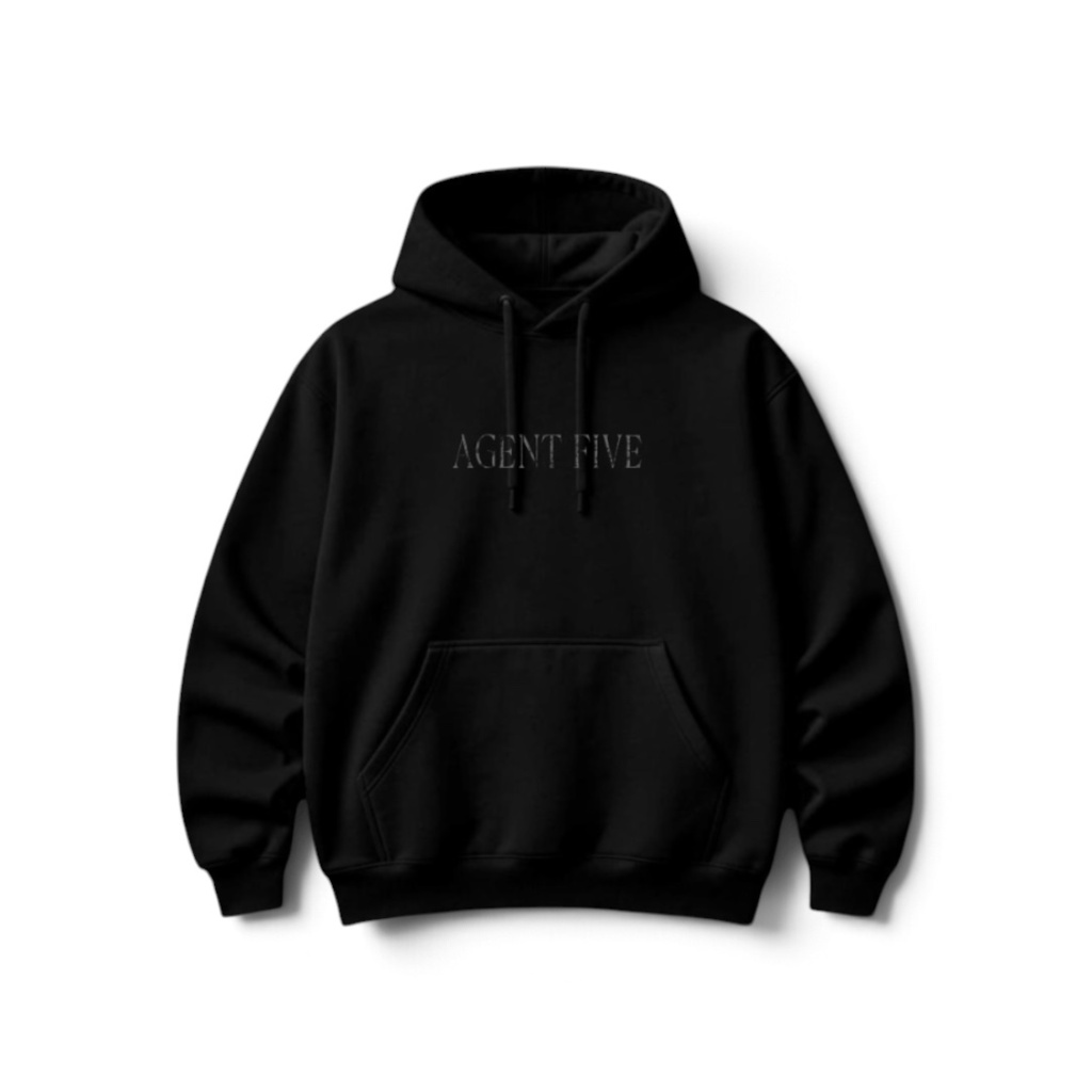 【NEW】 T-CROSS BACK HOODIE / BLACK×BLACK
