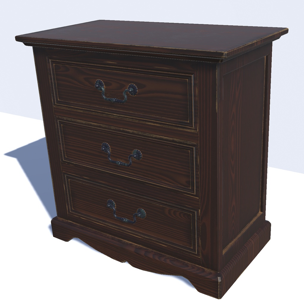 【VRChat】アンティーク風家具【10点セット】