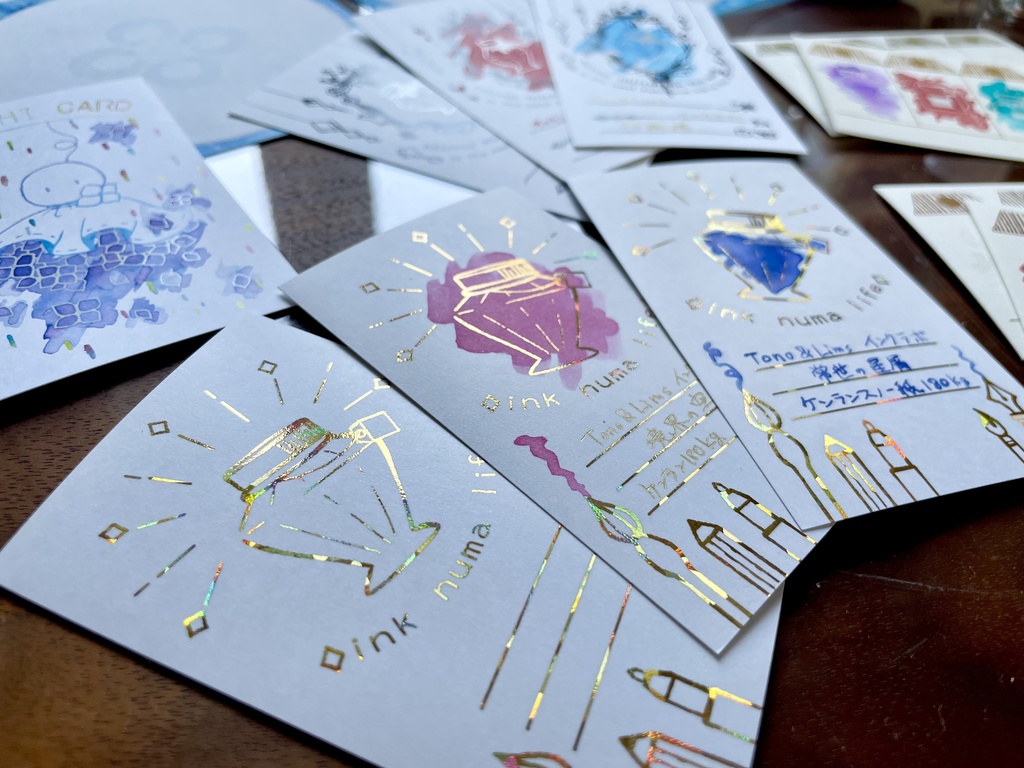 箔押しインクカード