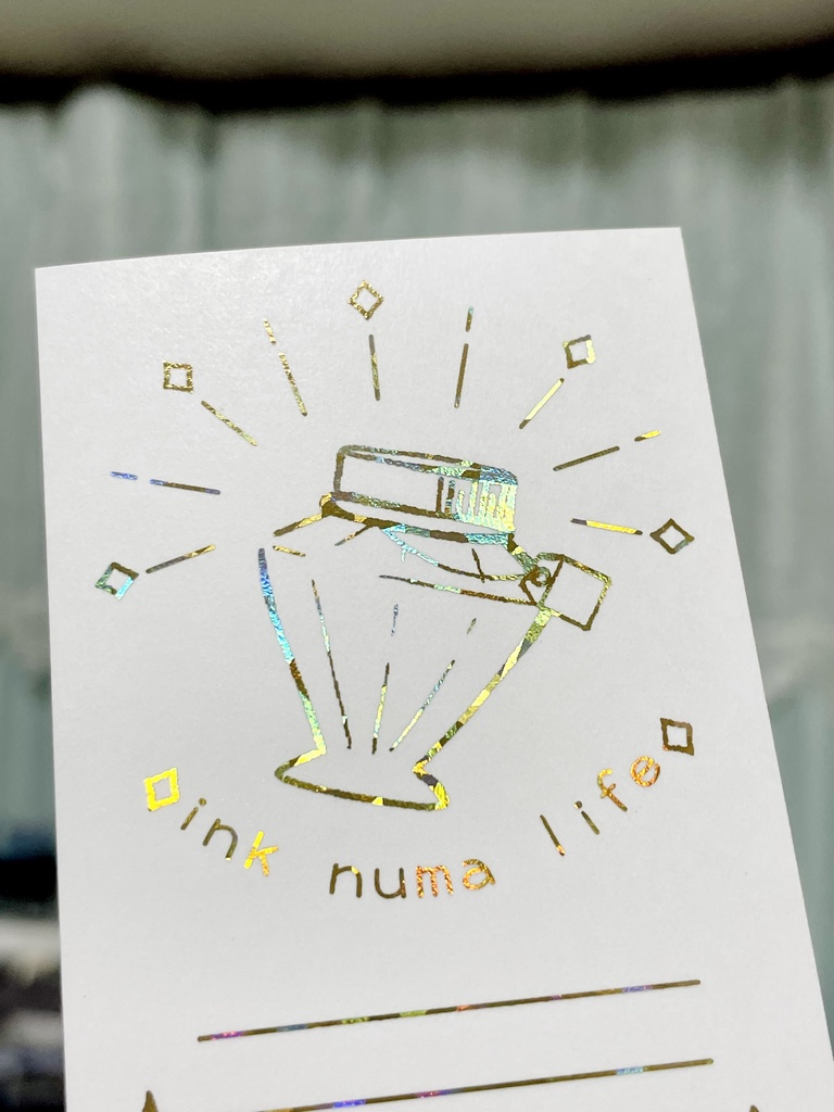 箔押しインクカード