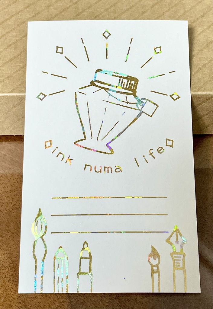 箔押しインクカード