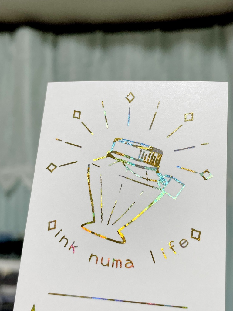 箔押しインクカード