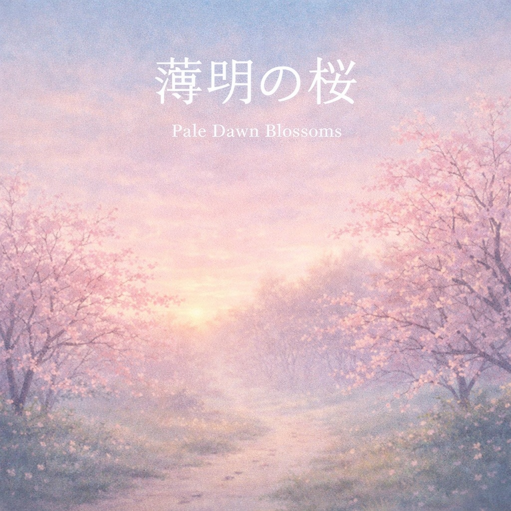 薄明の桜