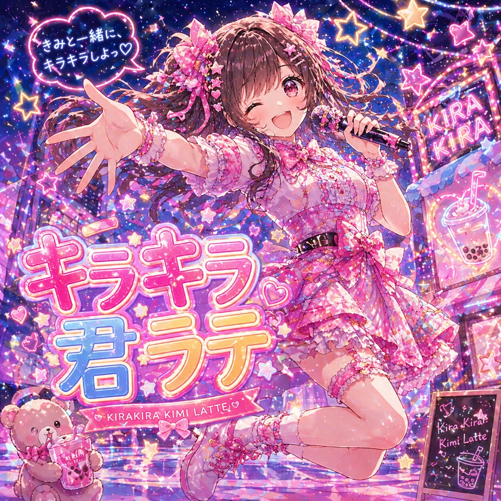 キラキラ君ラテ