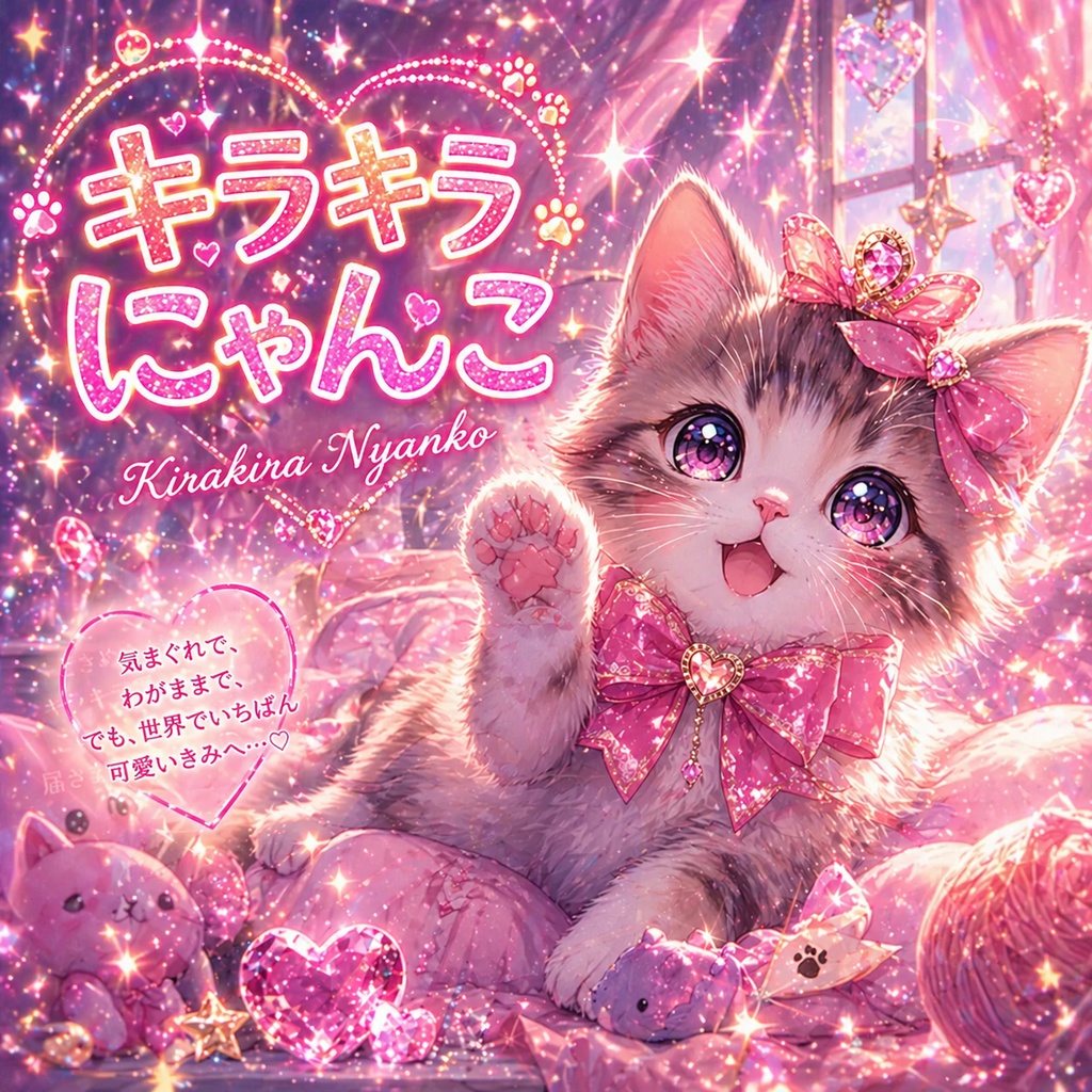 キラキラにゃんこ