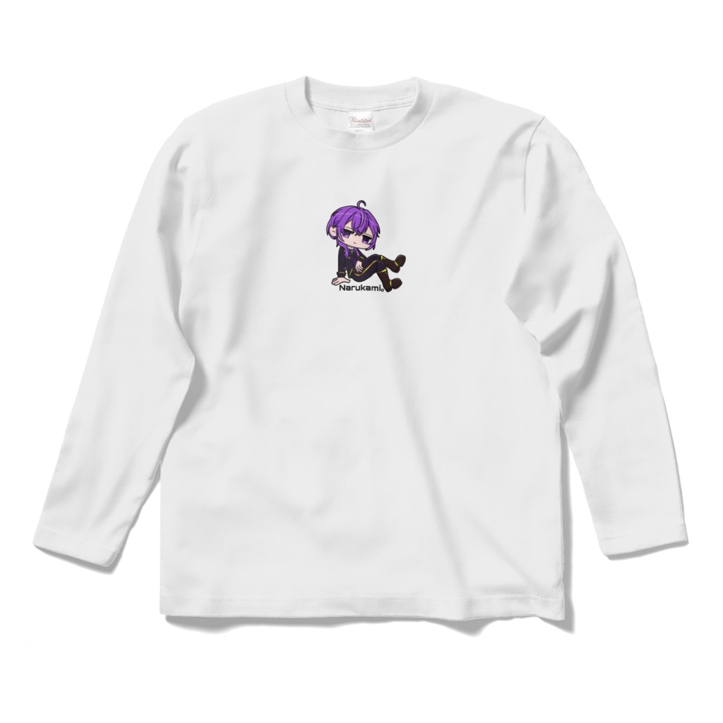 なるかみ。ロングTシャツ(白)