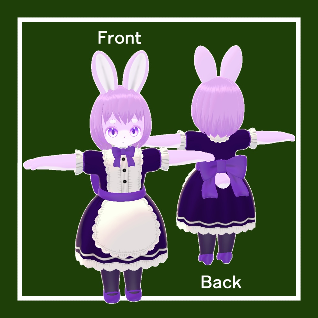 VRChat想定3Dモデル ミツバ -Mitsuba-