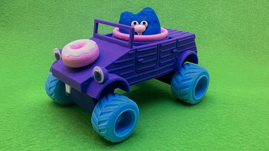 げっしーののりもの~悪路走行車~ オプション:クソデカタイヤ