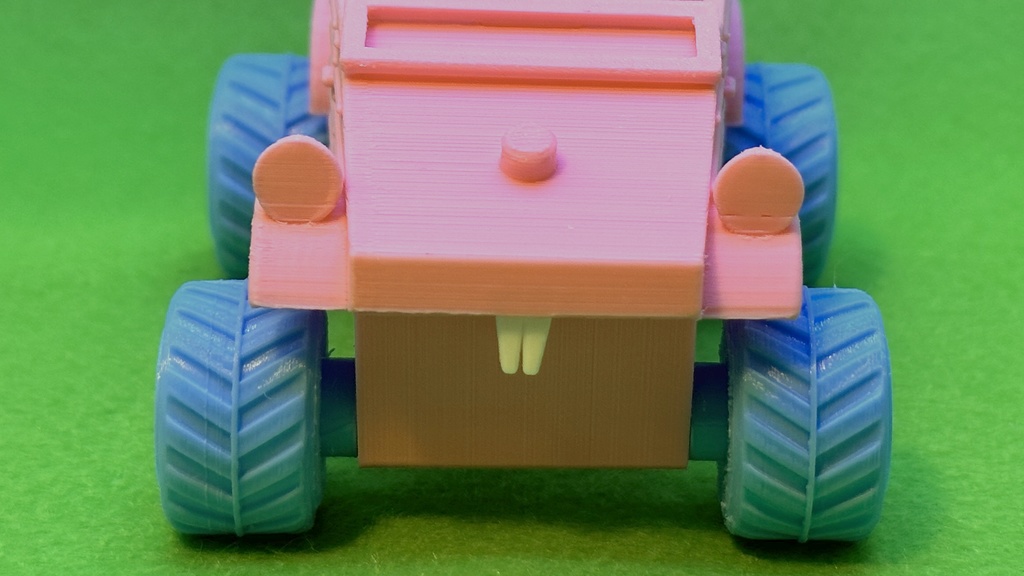 げっしーののりもの~悪路走行車~ オプション:クソデカタイヤ