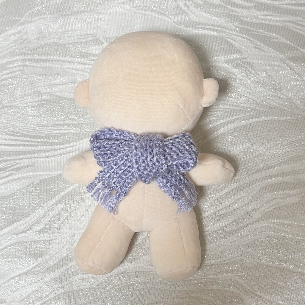 マフラー　20cmぬいぐるみ　もちマス　パープル