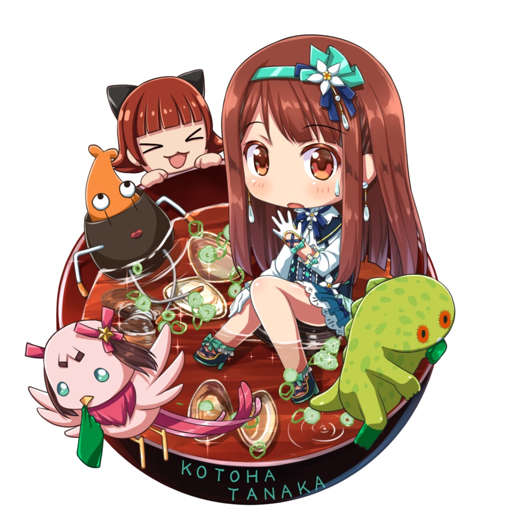 【2次創作】しじみ汁琴葉と愉快な仲間?達 アクリルキーホルダー