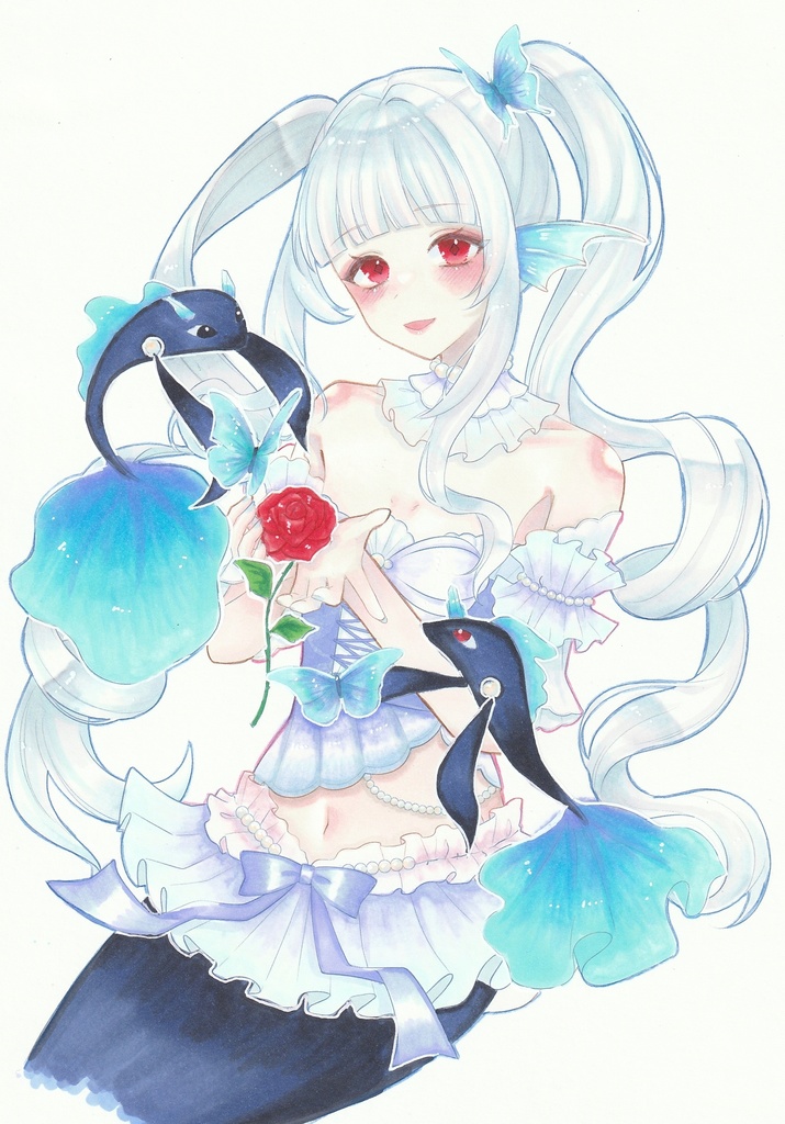 アナログ原画🧜‍♀️🦋