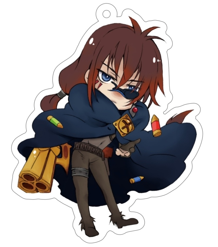 アクリルキーホルダー　黒き風