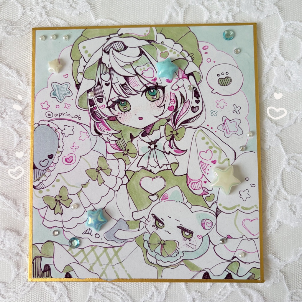 四葉色紙イラスト.°ஐ*