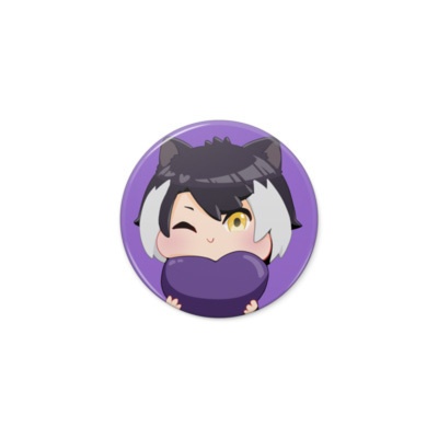 Holostars Pin Badge with L O V E