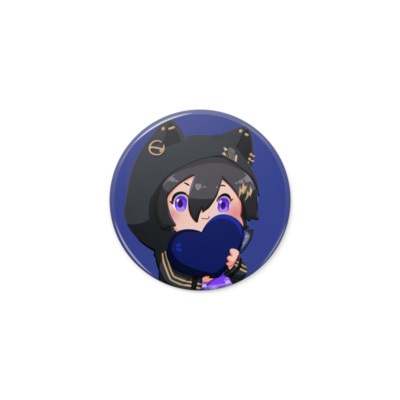 Holostars Pin Badge with L O V E