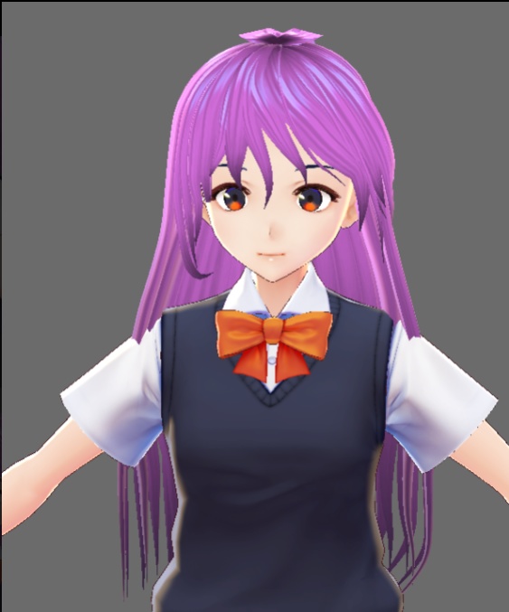 Back Braid Vroid Hair