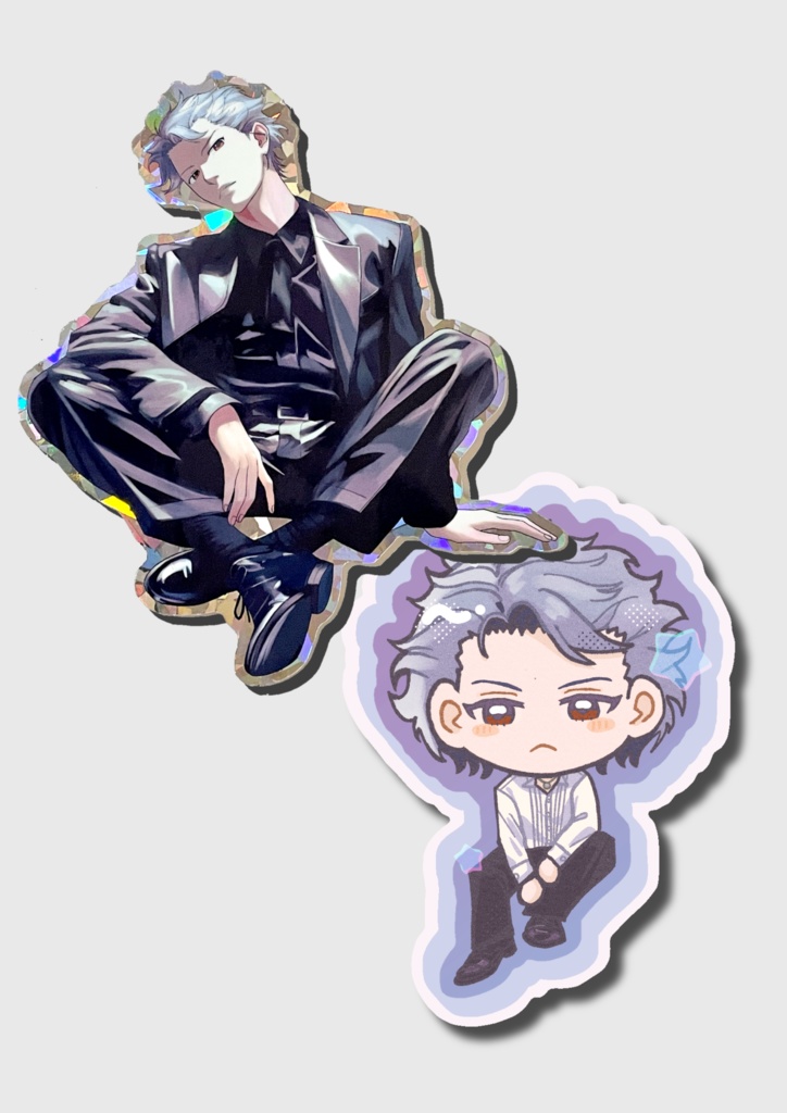 設楽聖司シール2種（非公式）