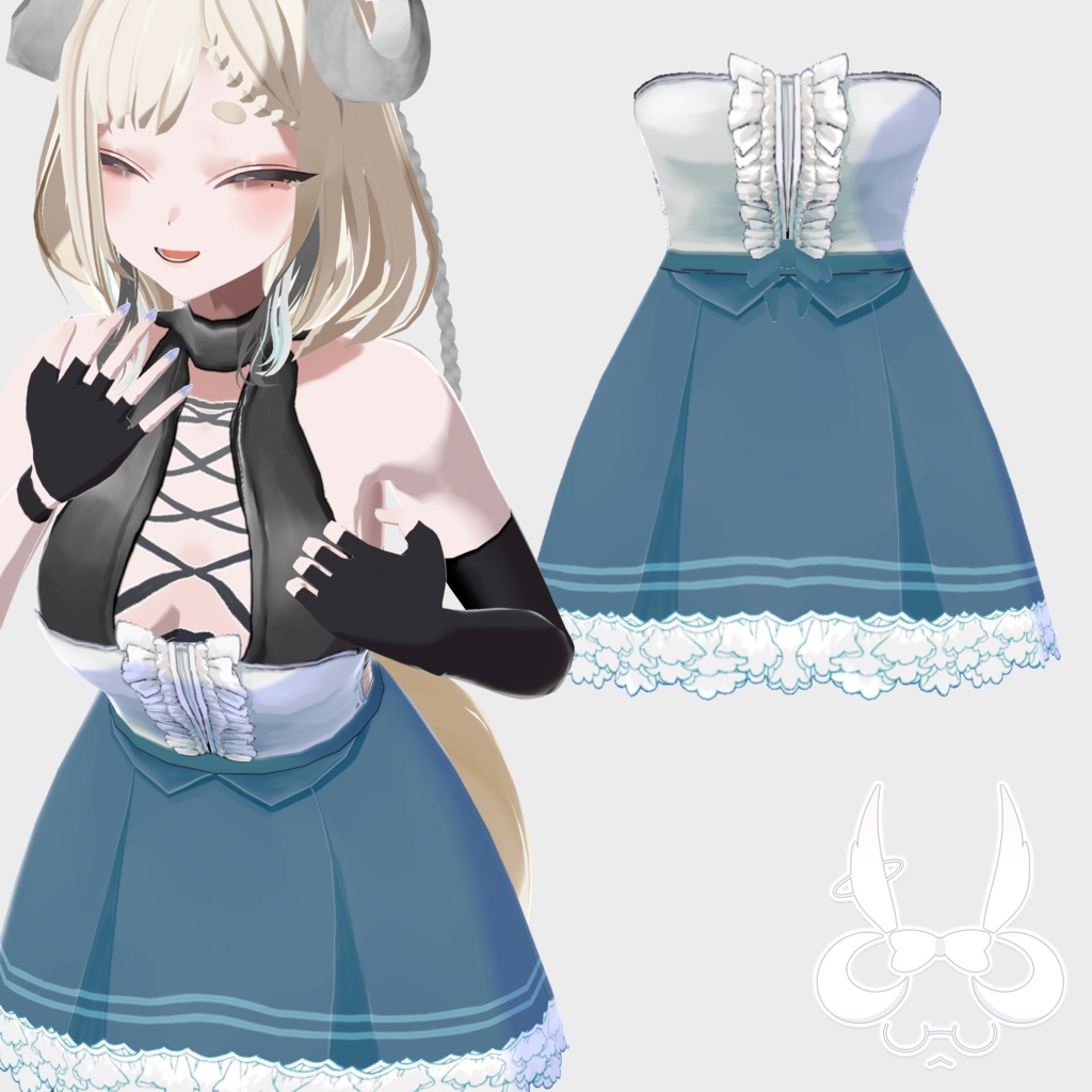 [#VRoid] 無料/免費 小洋裝