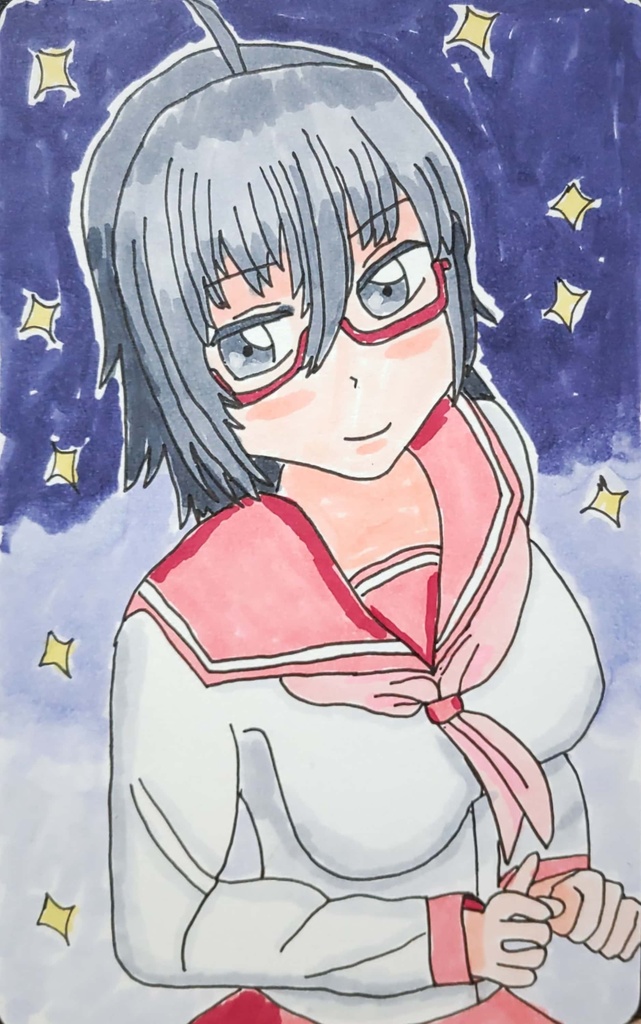 メガネが似合う女の子