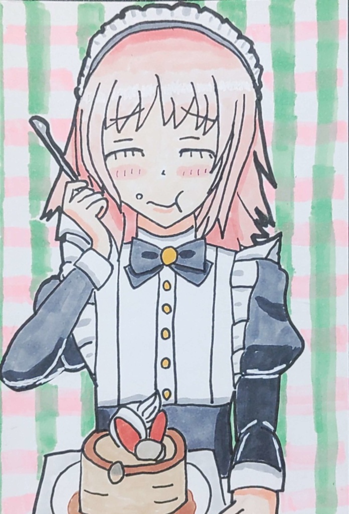 スイーツ食べる男の娘