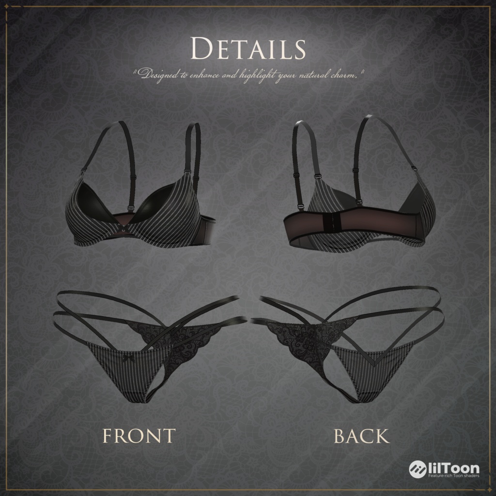 STRIPE CHARM【Underwear Set for Sinano Only】