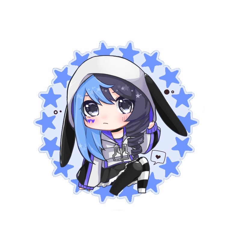 ミニメグアクキー(青)