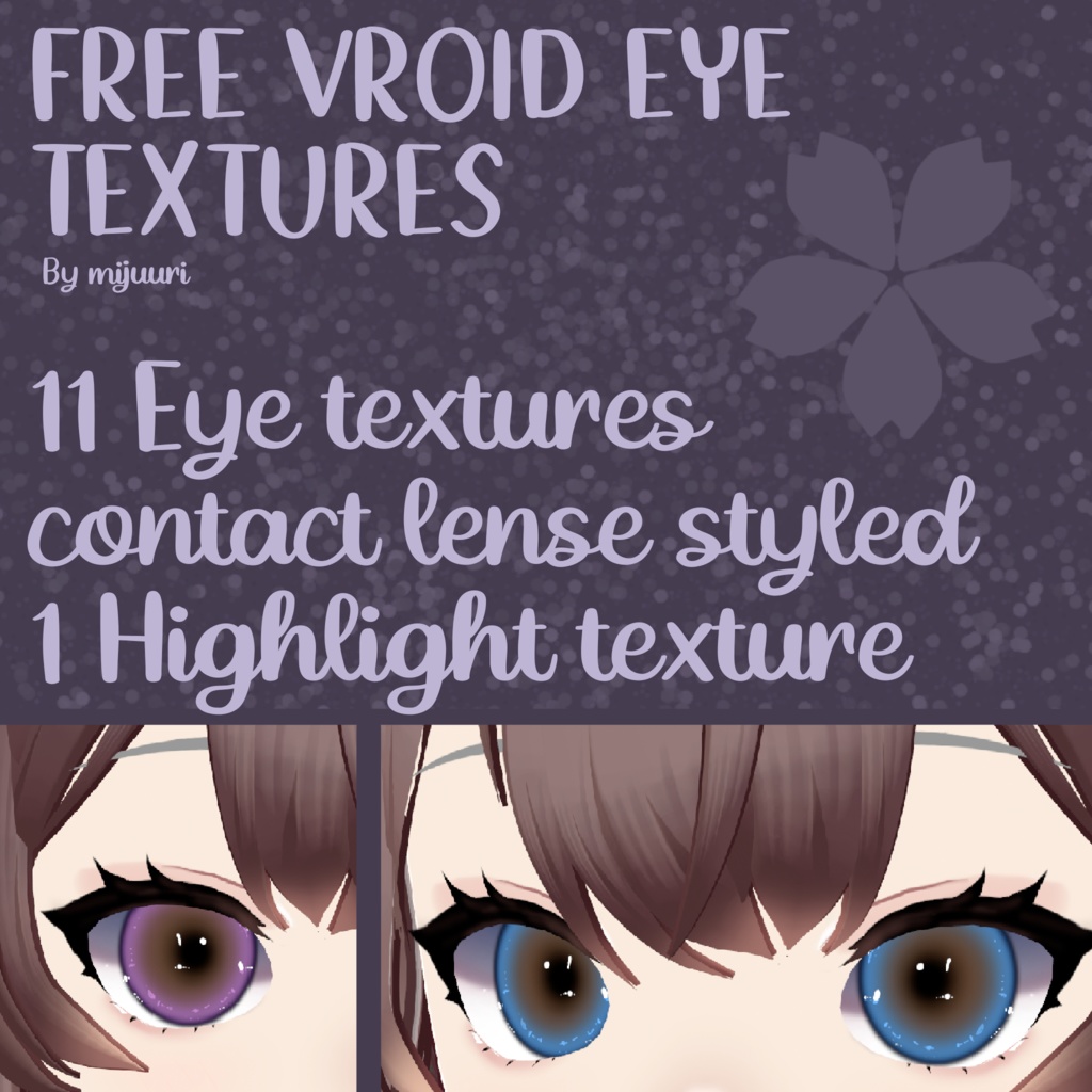 FREE EyeTextures for Vroid Studio!