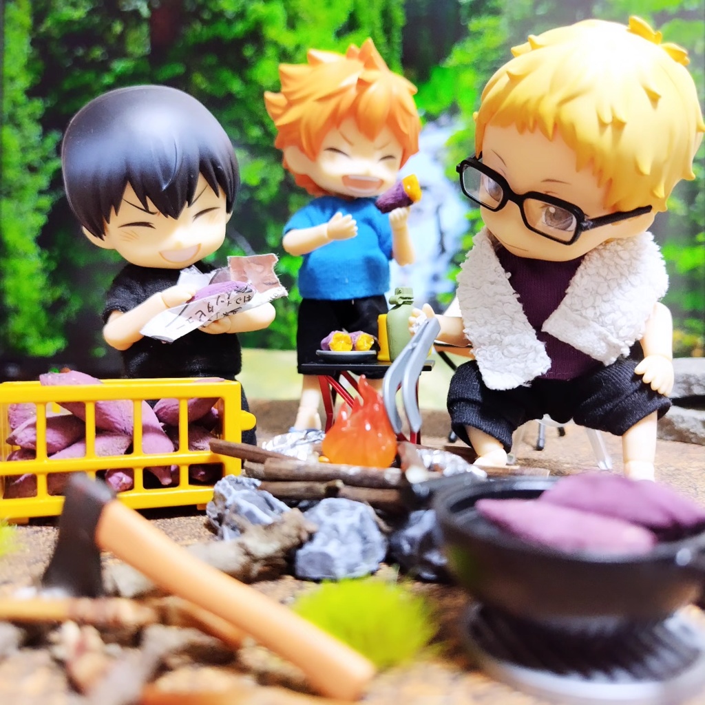 ミニチュア 焼き芋セット(1/12サイズ)