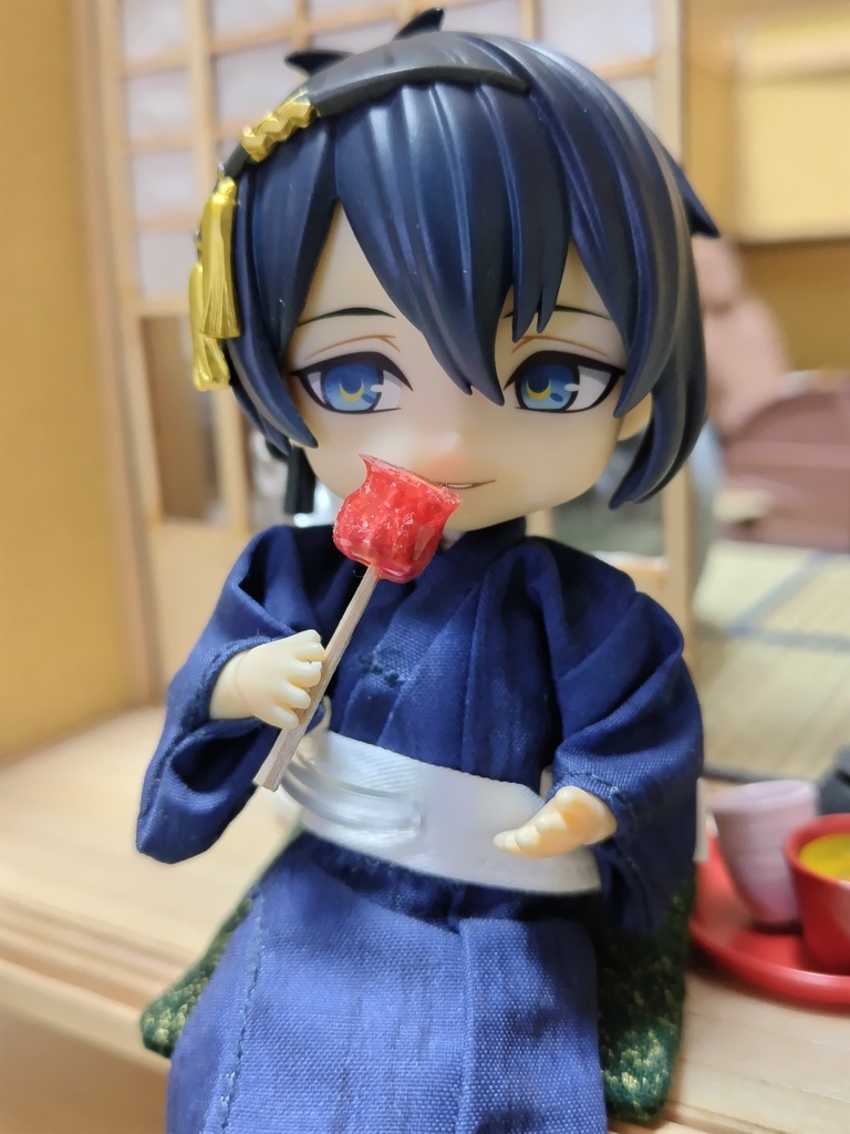 【夏祭りミニチュア】りんご飴(2本セット)