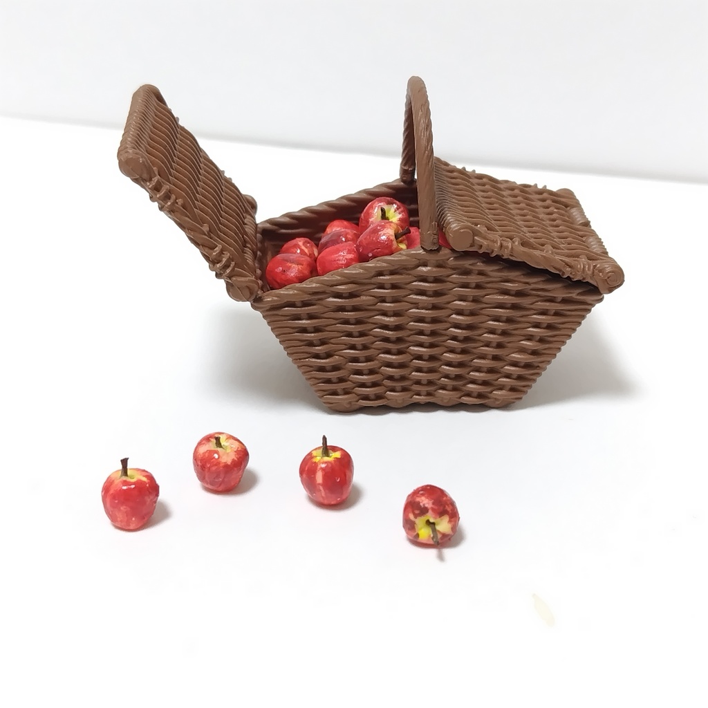 【夏祭りミニチュア】りんご飴(2本セット)