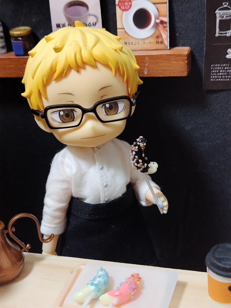 【夏祭りミニチュア】チョコバナナ(味が選べる2本セット)