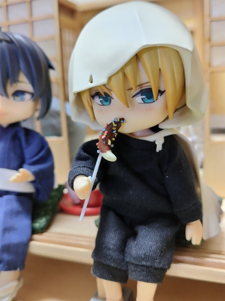 【夏祭りミニチュア】チョコバナナ(味が選べる2本セット)