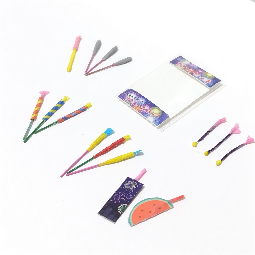 【夏祭りミニチュア】手持ち花火セット