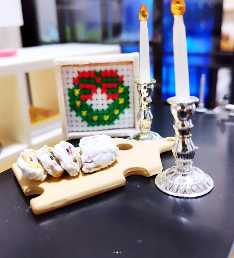 【クリスマスミニチュア】シュトーレン(1/12サイズ)