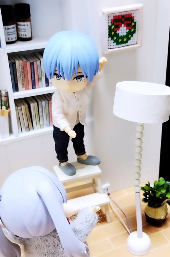 【クリスマスミニチュア】クリスマスリース(1/12サイズ)